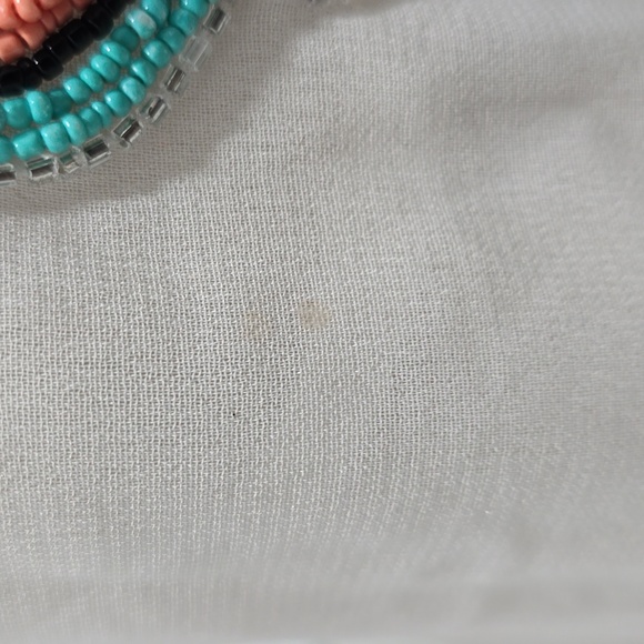 Boho-Chic Sheer Beaded  Top - Picture 7 of 7